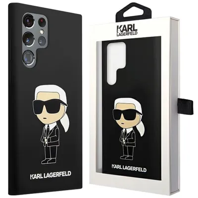 Obrázek produktu pro Karl Lagerfeld Liquid Silicone Ikonik NFT Back Cover für Samsung Galaxy S24 Ultra Schwarz