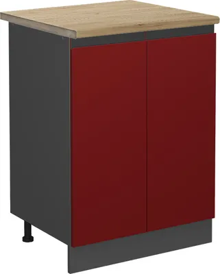 Obrázek produktu pro Spodní skříňka kuchyňské linky Vicco R-Line Červená 60 cm , PD Dub, Model 46693