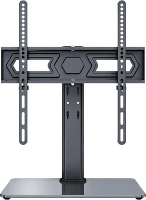 Immagine prodotto di Supporto TV, 32-55 pollici, portata 40 kg, acciaio e vetro, inclinazione +/- 25°, regolabile in altezza