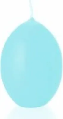 Produktbild von XXL Eikerzen Türkis getaucht 20 x 14 cm, 1 Stück, Straußenei-Kerzen