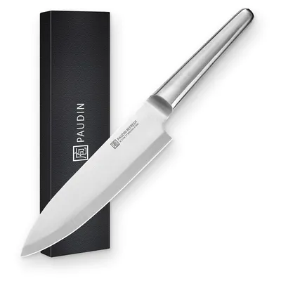 Produktbild von PAUDIN R1 Profi-Kochmesser 20 cm – Japanische Art – Edelstahl – Hygienisch & rasiermesserscharf