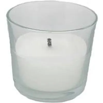 Cactula Outdoor-Kerze im Glas – Weiß S – 14,5 cm