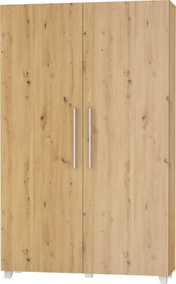 Produktbild von Wandbett Schrankbett TEDDY 120x200 Artisan Eiche Vertikal Wandklappbett, Schrankklappbett, Schrank mit integriertem Klappbett, Funktionsbett inkl. Lattenrost