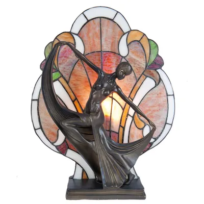 Obrázok produktu pre Stolová lampa Tiffany 35x15x44 cm hnedá