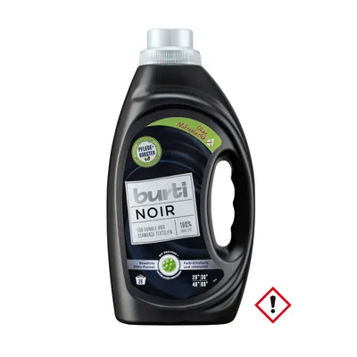 A bottle of laundry detergent.