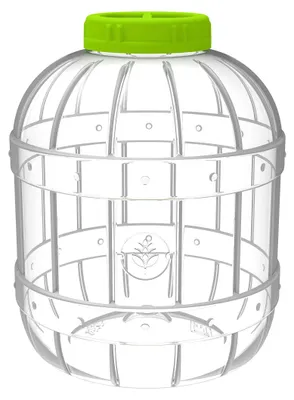 PET-Einmachglas 10 l, nicht splitternd, Schraubverschluss, rund, Kunststoff