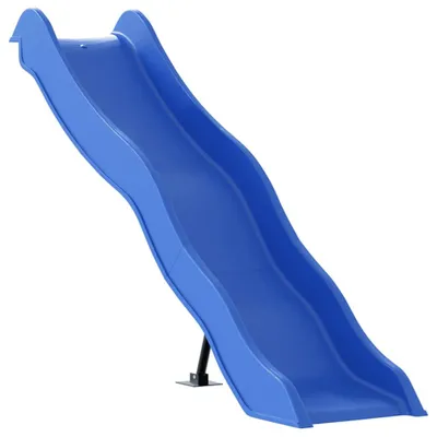 Image de vidaXL Toboggan pour enfants bleu 174x38 cm Polypropylène