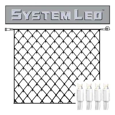 Produktbild von Best Season System LED "Netz-Extra"192teilig Birnchen: cool white, 3 x 3m, Kabel: weiss,outdoor, 466-18-33