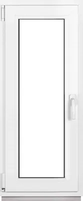 Obrázek produktu pro Plastová okna Framex bílá Šířka x výška 45 x 120 cm (450 x 1200 mm) dvojitá (32 mm) otočná/sklopná DIN levá - Premium - všechny velikosti