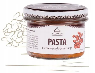Zdjęcie produktu dla Pasta z czerwonej soczewicy słoik 180g Bacówka