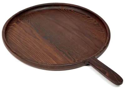 Obrázok produktu pre Kруhlý drevený podnos, priemer 34 cm