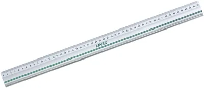 Produktbild von Lineal Aluminium mit Schneidekante 50 cm Packung mit 10 Stück