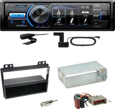 Produktbild von JVC KD-X561DBT Digitalradio Bluetooth USB Einbauset für Ford Fiesta Fusion