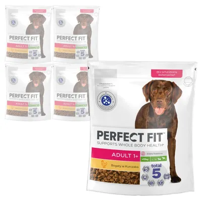 Zdjęcie produktu dla Perfect Fit (adult 1+) 5x825g Bogaty W Kurczaka - Sucha Karma Dla Psa Średniej I Dużej Rasy