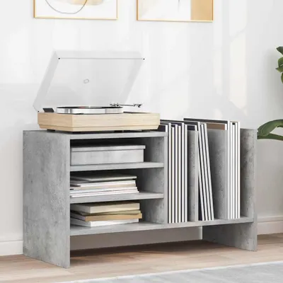 Produktbild von "Schlussverkauf" Medienspeicherschrank moderne - Holz Fernsehschrank - Beton Grau 78,5x35x45 cm Holzwerkstoff  C13843