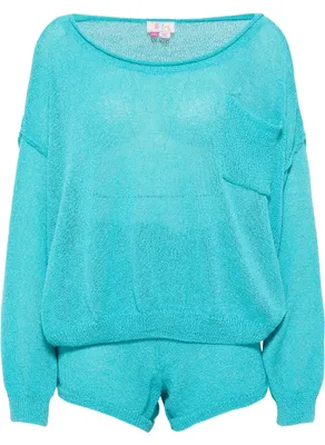 Productafbeelding van NALLY Damen breiset, 19018488-NA02, turquoise, maat XS/S