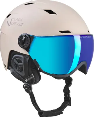 Produktbild von BLACK CREVICE Ski-& Snowboardhelm - Modell KIRCHBERG | Visierhelm | Farbe: Taupe | 58-61 cm