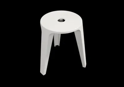 Image de RIHO tabouret de salle de bain Silla, 48,2x50cm, 207011