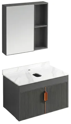 Obrázek produktu pro Sada Koupelnového Nábytku S Pracovní Deskou Rea Top Aa18 Marti 60Cm Šedá
