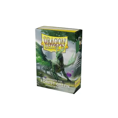 Immagine prodotto di Maniche opache di dimensioni giapponesi Dragon Shield - Verde foresta (60 maniche)