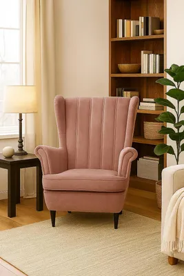 Produktbild von FURMEB24 SESSEL CHLOE 104 x 98 cm ROSÉ