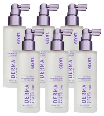 Produktbild von GLYNT Derma Ginkgo Energeticum 6 x 100 ml Haarwasser Set