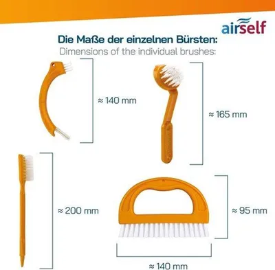 Obrázek produktu pro štětec štětec štětec . . Sada 4 čisticích kartáčů