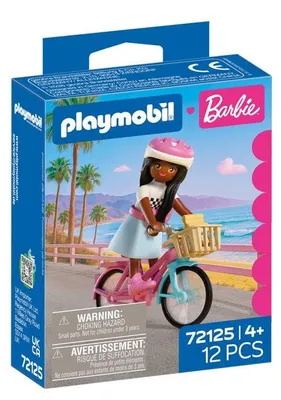 Zdjęcie produktu dla PLAYMOBIL 72125 Barbie z Brooklynu i jej rower, 12 elementów, dla dzieci od 4 roku życia