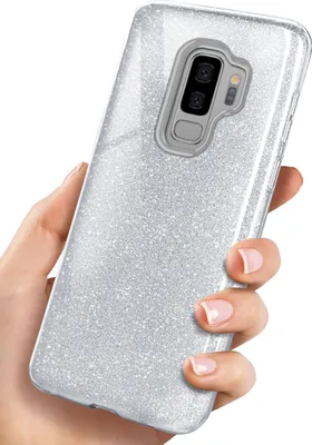 Produktbild von GLITTER-Case für Samsung Galaxy S9 Plus, Farbe:Sparkle - Silver