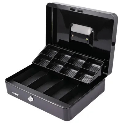 Geldkassette von HMF mit 30 Breite in Schwarz