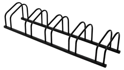 Produktbild von Fahrradständer für 5 Fahrräder in Schwarz aus Stahl