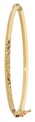 Produktbild von Stylischer 9 Karat (375) Gold Damen - Klappbar Armreif; TRS14283