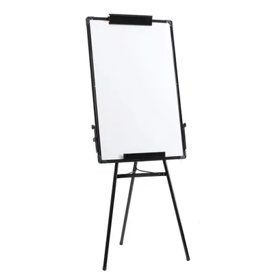 Image de Tableau blanc magnétique avec support 60 x 90 cm Flipchart Tableau de présentation Chevalet