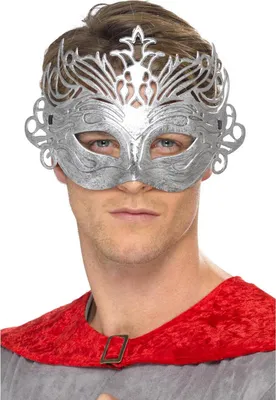 Produktbild von Smiffys - "Colombina" Kostüm-Augenmaske - Herren/Damen Uni SM188 (Einheitsgröße) (Silber)