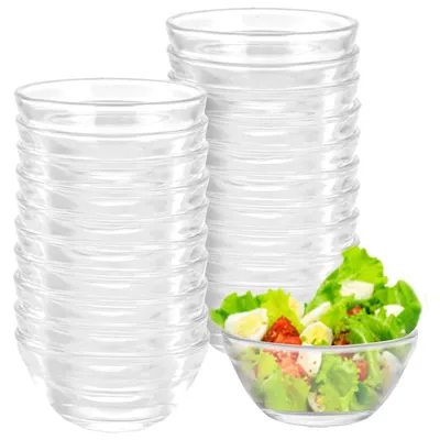 20 Dipschalen Ø 6 cm, Glasschälchen 30 ml, Dessertschalen