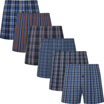 Produktbild von Set mit 6 Herren Boxershorts aus 100% Baumwolle