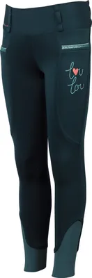 Produktbild von Harrys Horse Kinder Reitleggings Lou Lou Daisy Full Grip bayberry, Größe:128