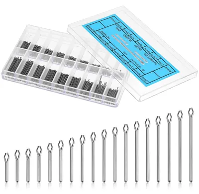 Productafbeelding van 360 stuks horlogeband splitpennen 6–23 mm zilver splitpennen