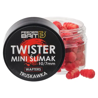 Produktbild von Wafters Feeder Bait Twister Mini Schnecke 10/7mm - Erdbeere