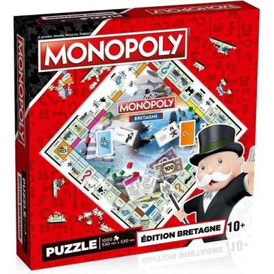Produktbild von WINNING MOVES Brittany Monopoly Puzzle 1000 Teile