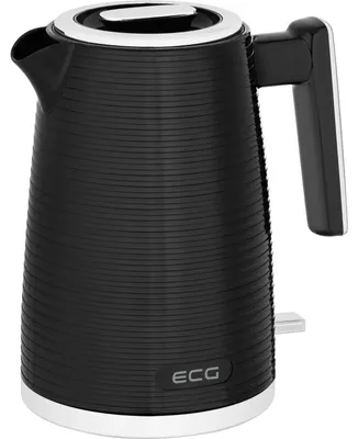 Zdjęcie produktu dla ECG RK 1751 Stripe, 1,7 l, 2200 W, Czarny, Plastik, Regulowany termostat, Wskaźnik poziomu wody