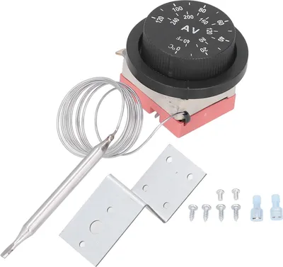 Produktbild von Einstellbarer elektrischer Lüfter Thermostatschalter 3 Stifte Konstruktionstemperaturregel -Sonden -Kit
