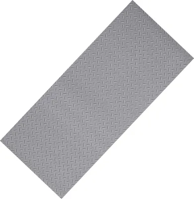 Immagine prodotto di SucceBuy tappetino per garage, 2280 x 6100 mm tappetino antiscivolo, tappetino chiodato in PVC con nastro biadesivo, spessore 2,2 mm, tappetino di protezione per magazzini e palestre, grigio argento