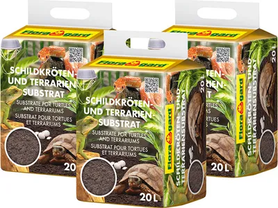 Produktbild von Floragard Schildkröten - und Terrariensubstrat 60 L (3 x 20L)