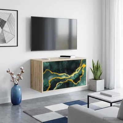Immagine prodotto di Maison Exclusive - Mobile TV a parete, modello WIJHE, 69 x 33 x 40 cm, finitura rovere Sonoma