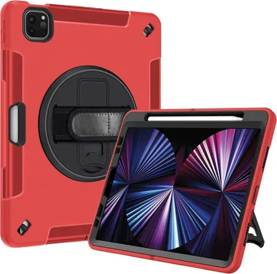 Immagine prodotto di Custodia per iPad 3/2/1/Pro 11" con supporto e tracolla rossa