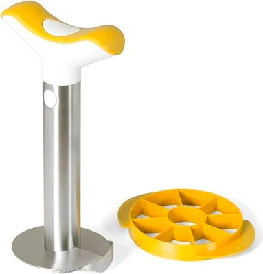 Produktbild von Tomorrow's Kitchen Ananasschneider aus Edelstahl mit Griff und Kunststoffeinsatz, 10 cm