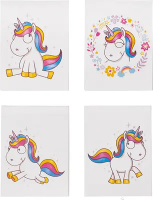 Produktbild von Comic-Einhorn Notizblock in A7