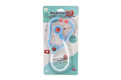 Obrázok produktu pre Doktorský stetoskop so svetlom a zvukom 53cm Iná hra na profesie Teddies Vek: 3+, Materiál: plast, Typ: lekár, Pohlavie: unisex, Batérie: áno, Stav tovaru: Nový