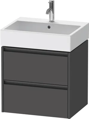 Produktbild von Duravit Ketho.2 Wastafelonderkast 58,4x46x54,9 cm Mat Grafiet